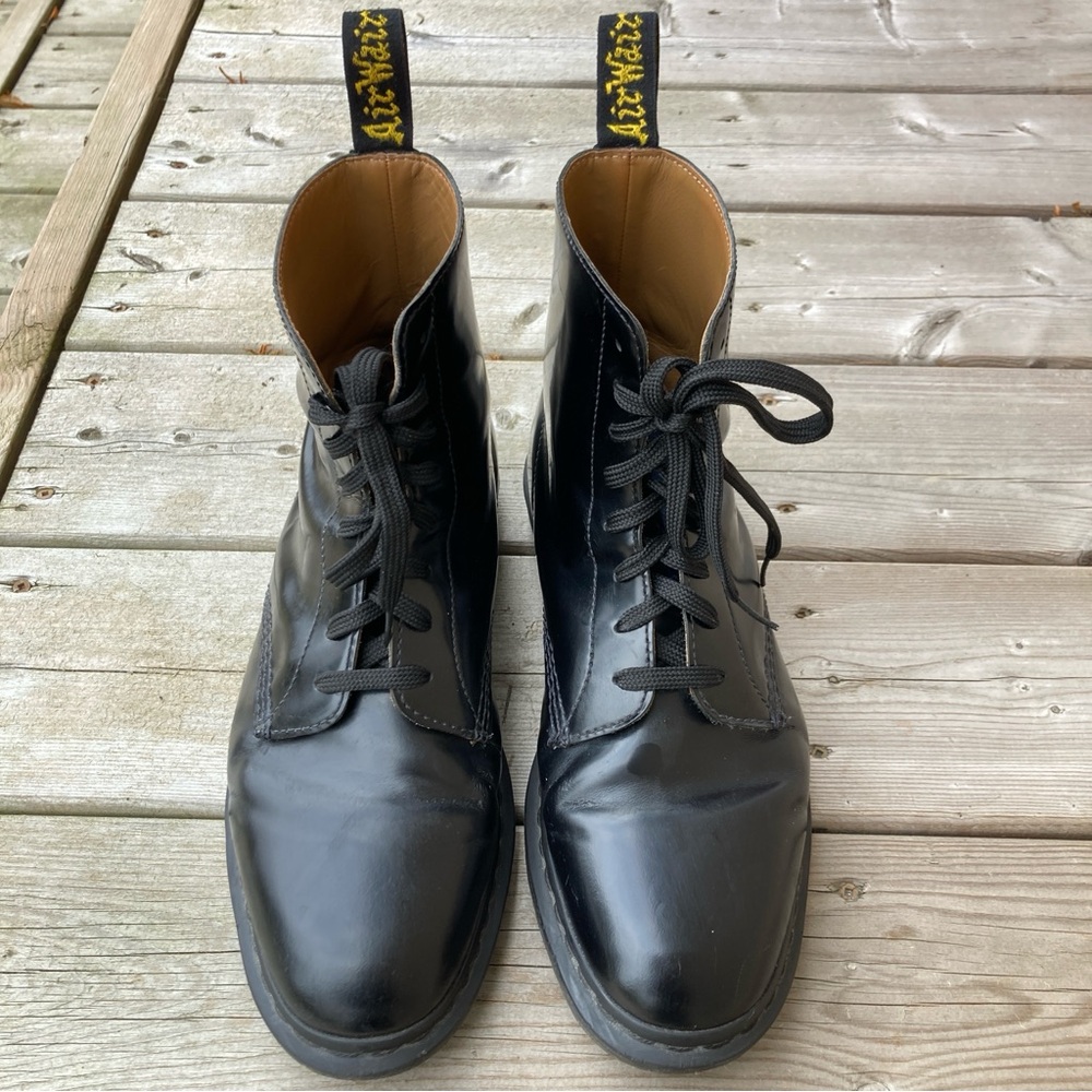 Dr. Martens Winchester II Leather Dress Boots Doc Martens Men’s 11 Black Smooth - Picture 3 of 13